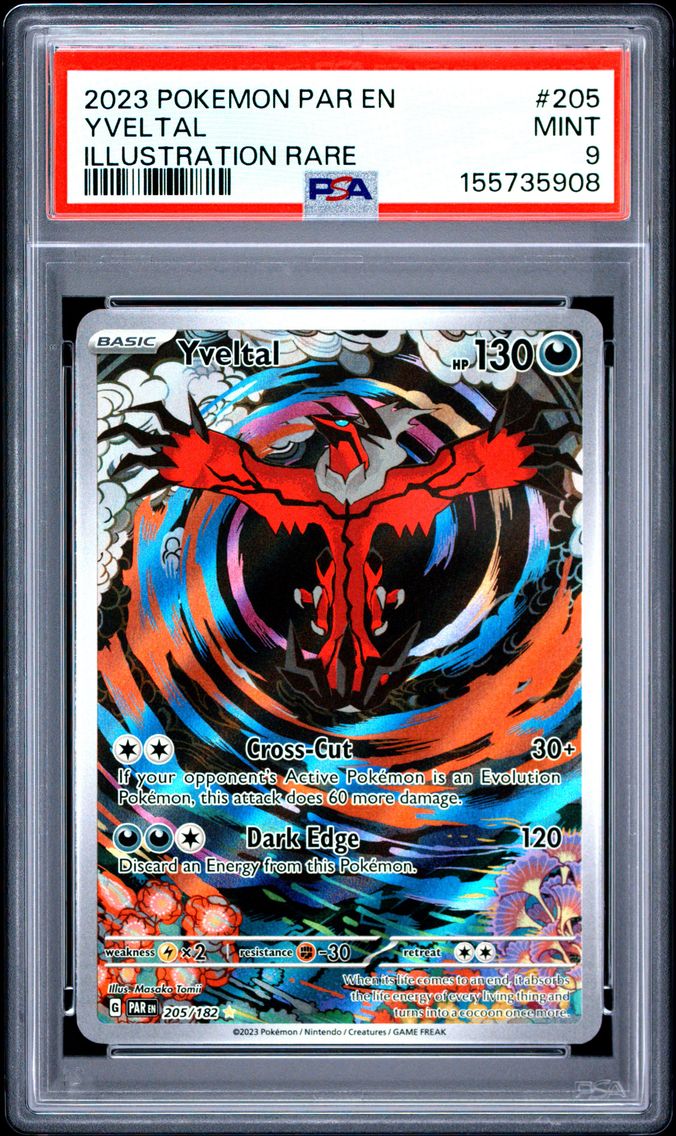2023 #205 Yveltal PSA 9 Par EN-Paradox Rift