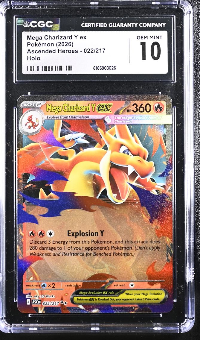 2026 #022 Mega Charizard Y ex CGC 10 Ascended Heroes - ASC EN - English
