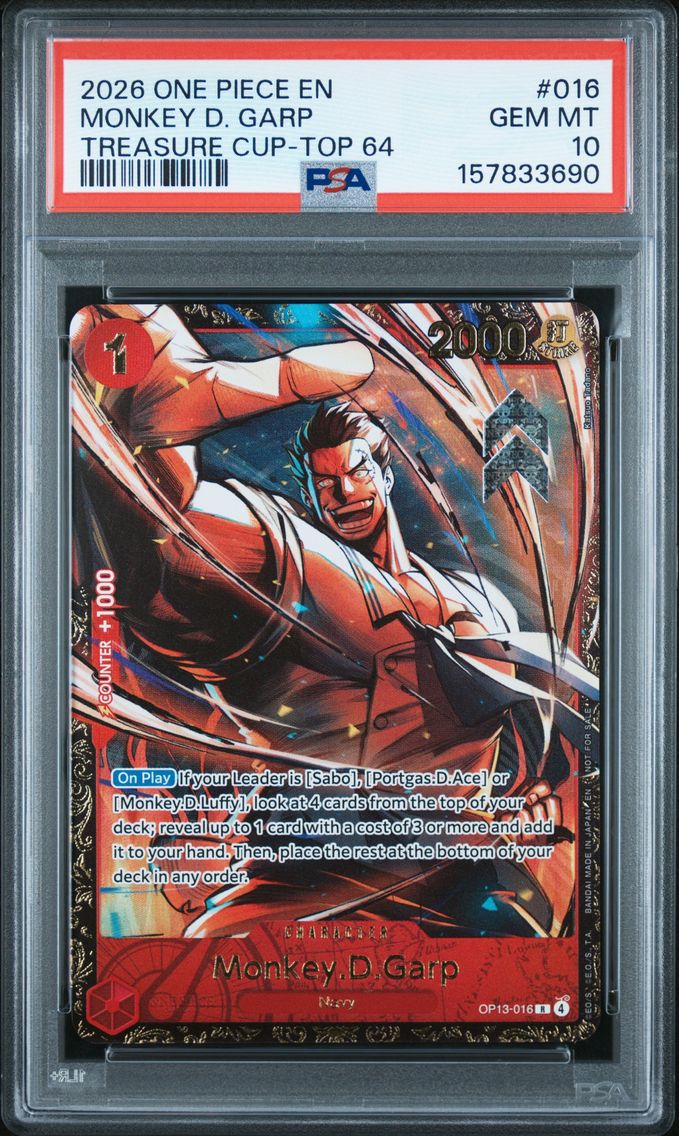2026 #016 Monkey D. Garp PSA 10 One Piece Promos