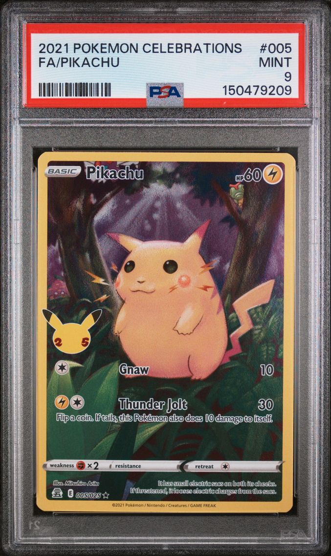 2021 #005 Full Art/Pikachu PSA 9 Celebrations
