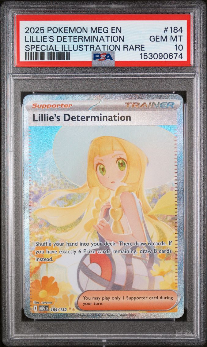 2025 #184 Lillie's Determination PSA 10 Meg EN-Mega Evolution