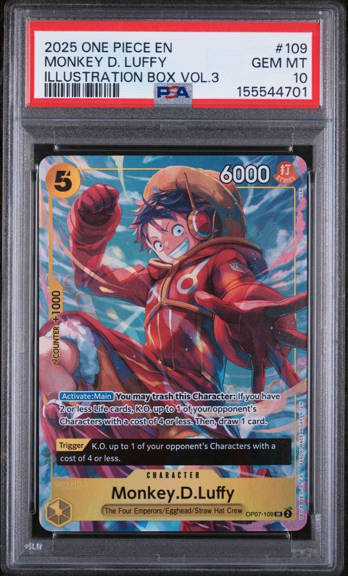 2025 #109 Monkey D. Luffy PSA 10 One Piece Promos