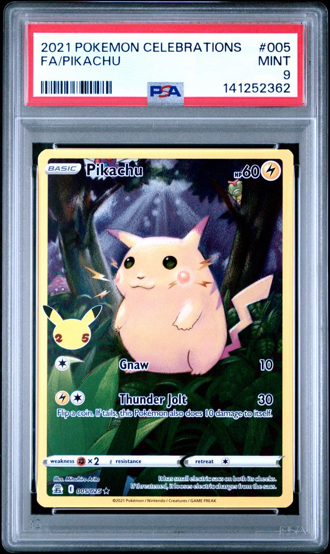 2021 #005 Full Art/Pikachu PSA 9 Celebrations Pokemon