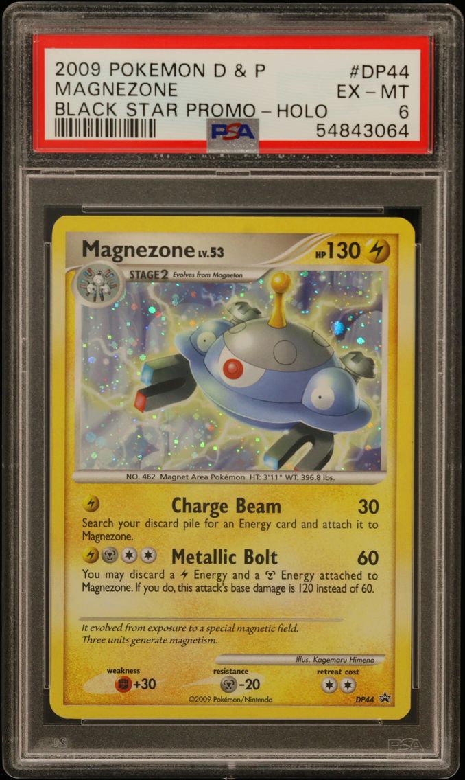 2009 #DP44 Magnezone PSA 6 Diamond & Pearl Black Star Promo