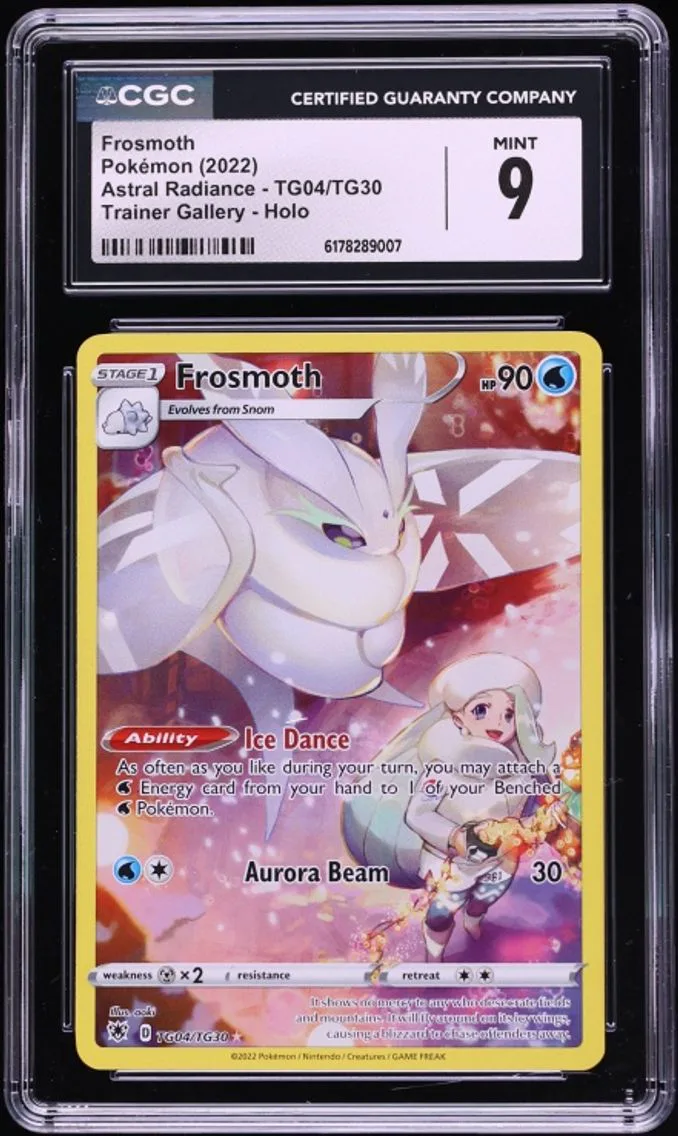2022 Pokemon Sword & Shield Astral Radiance Trainer Gallery CHR Frosmoth #TG04 CGC 9 MINT