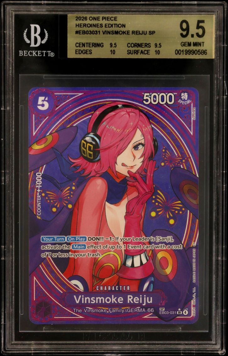 2026 #EB03031 Vinsmoke Reiju SP BGS 9.5 One Piece Card Game -ONE PIECE Heroines Edition-