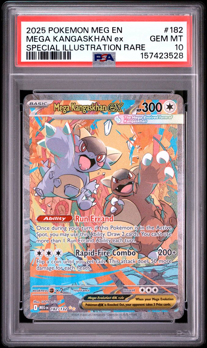 2025 #182 Mega Kangaskhan EX PSA 10 Meg EN-Mega Evolution