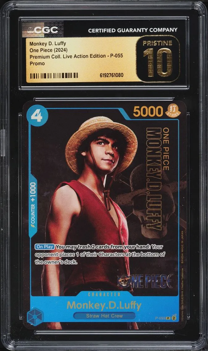 2024 #P-055 Monkey D. Luffy CGC 10 One Piece Promo Premium Live Action Edition