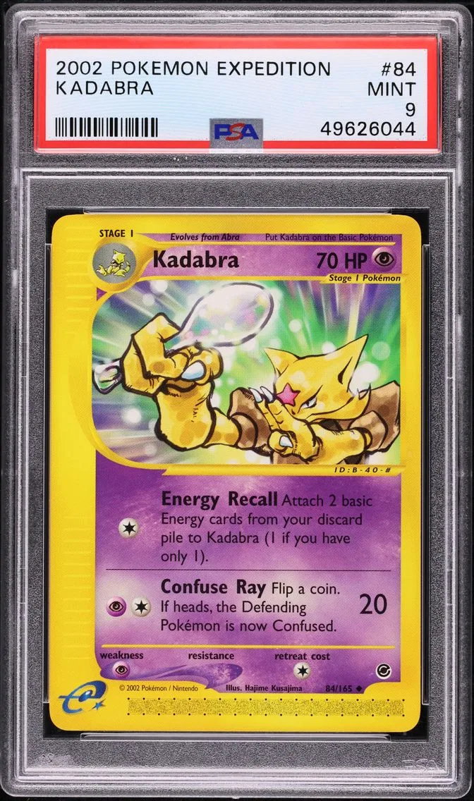 2002 #84 EXPEDITION KADABRA PSA 9 POKEMON
