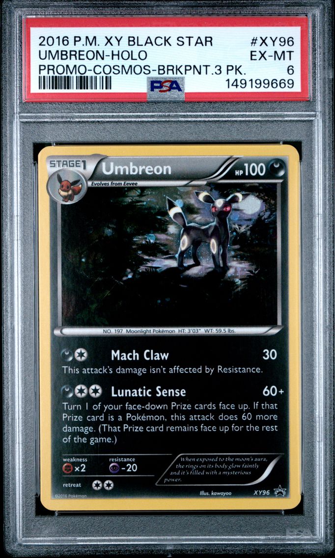 2016 #XY96 Umbreon-Holo PSA 6 XY Black Star Promo