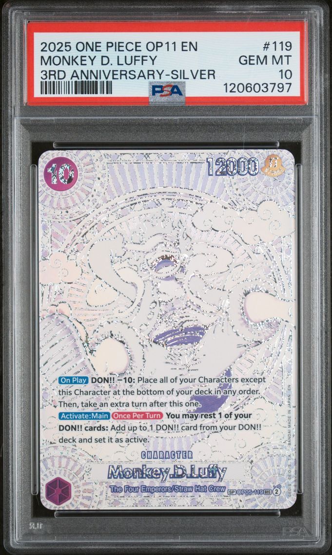 2025 #119 Monkey D. Luffy PSA 10