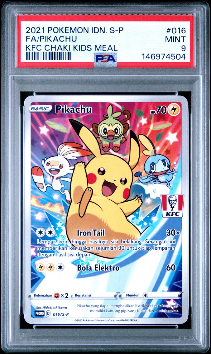 2021 #016 Full Art/Pikachu PSA 9 Indonesian S Promo