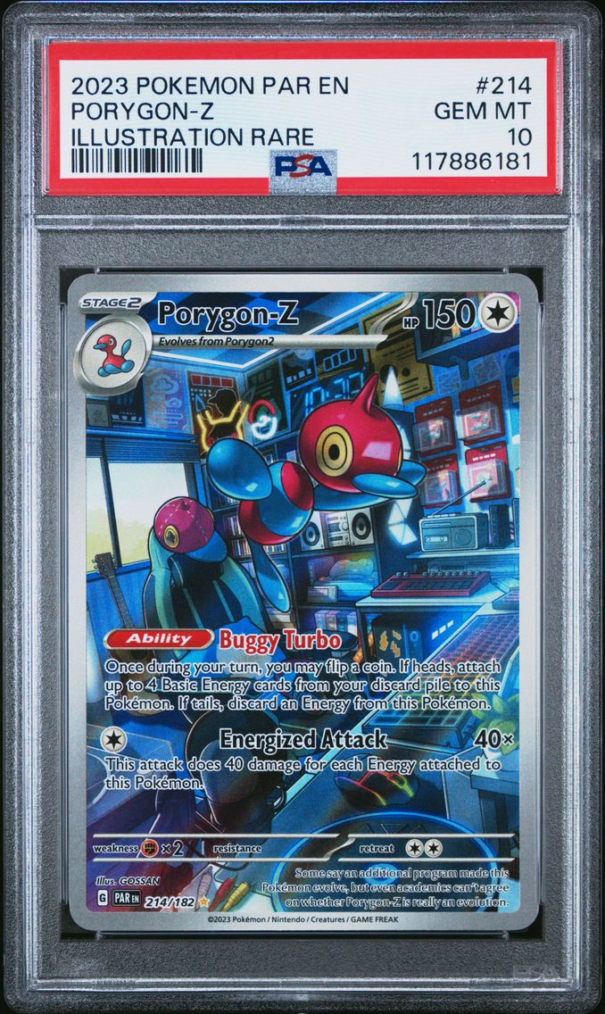 2023 #214 Porygon-Z PSA 10 Par EN-Paradox Rift Pokemon