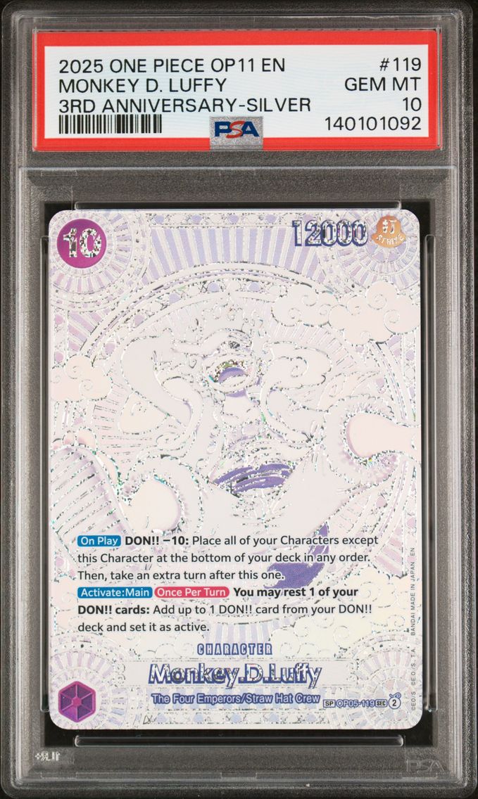 2025 #119 Monkey D. Luffy PSA 10