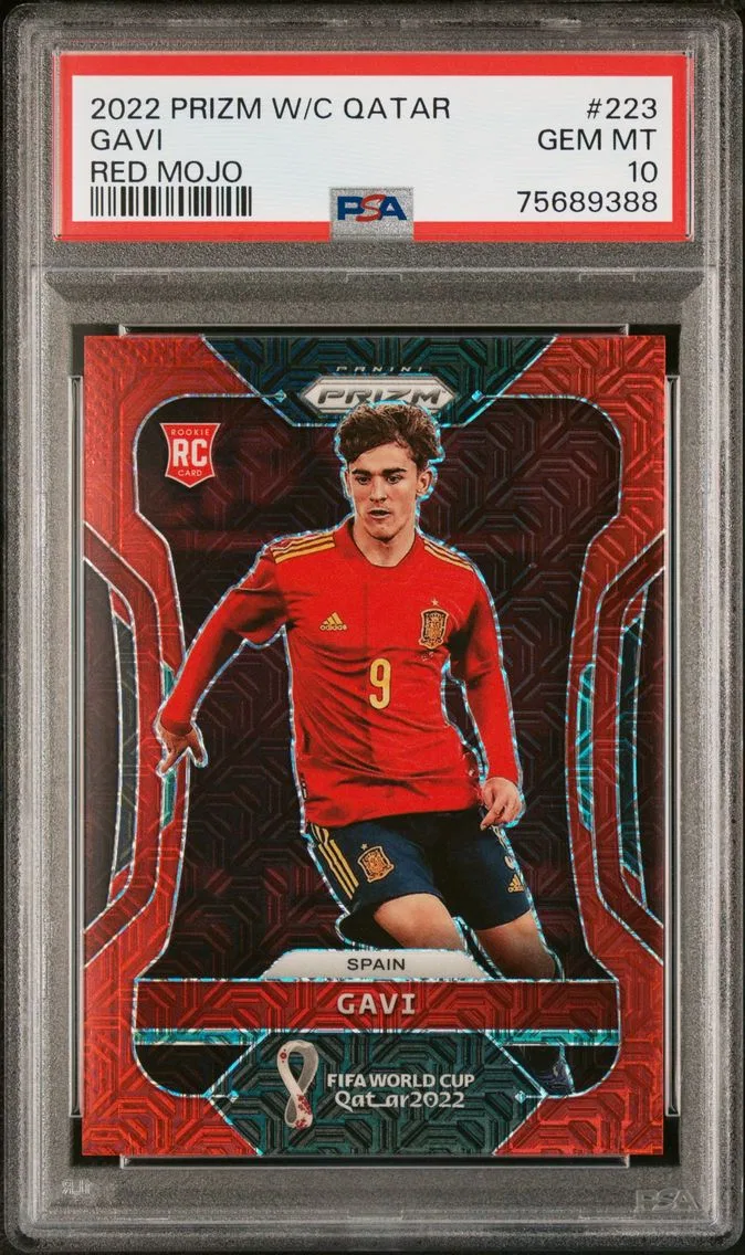2022 #223 Gavi PSA 10 Panini Prizm World Cup Qatar