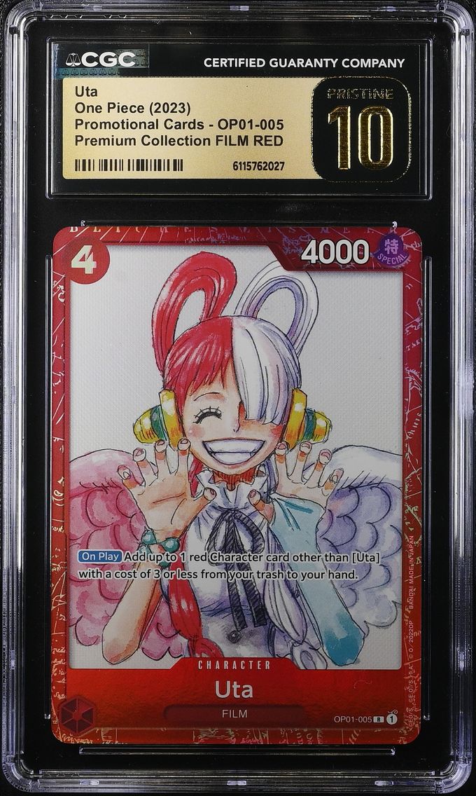 2023 #OP01-005 Uta CGC 10 Pristine Premium Collection FILM RED (Foil) - English