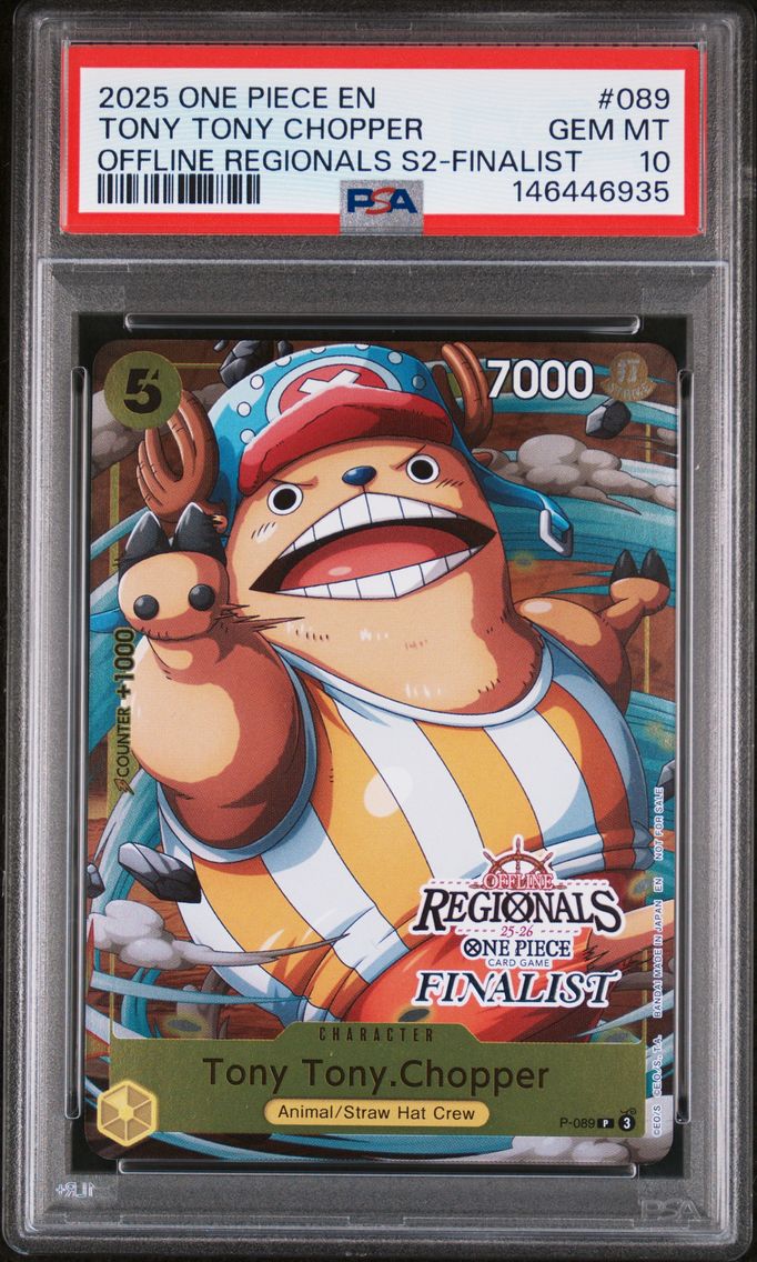 2025 #089 Tony Tony Chopper PSA 10 One Piece Offline Regionals Pack 2025 Season 2