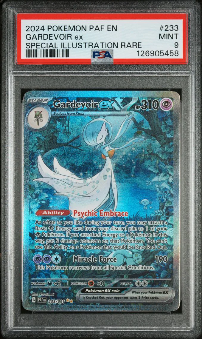 2024 #233 Gardevoir EX PSA 9 Paf EN-Paldean Fates Pokemon