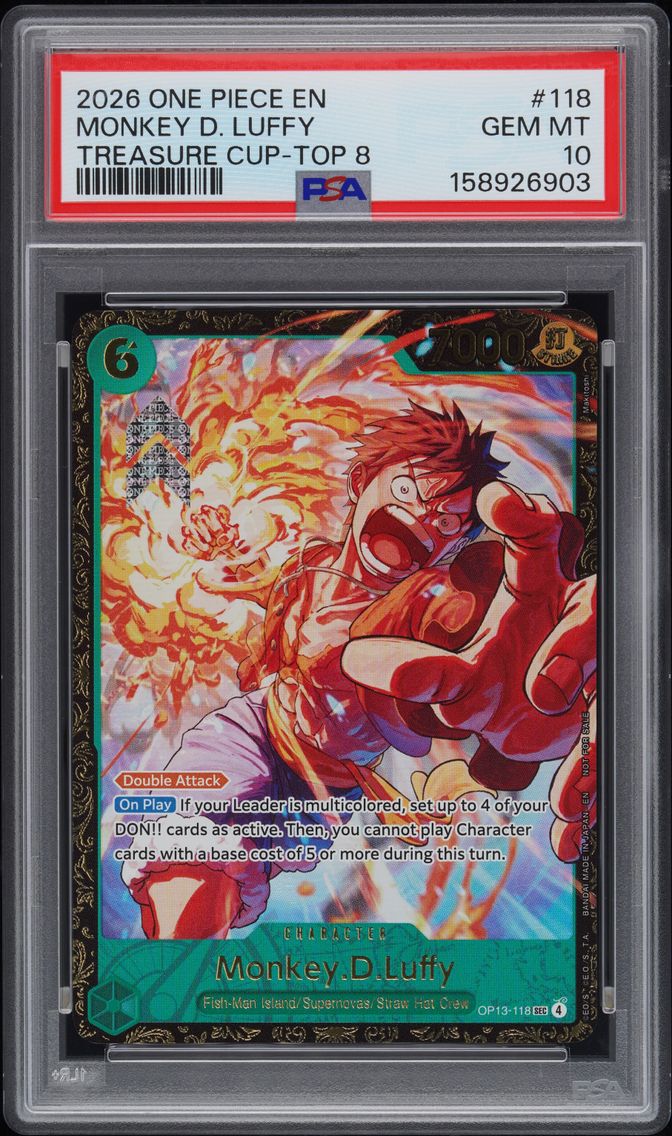 2026 #118 Monkey D. Luffy PSA 10