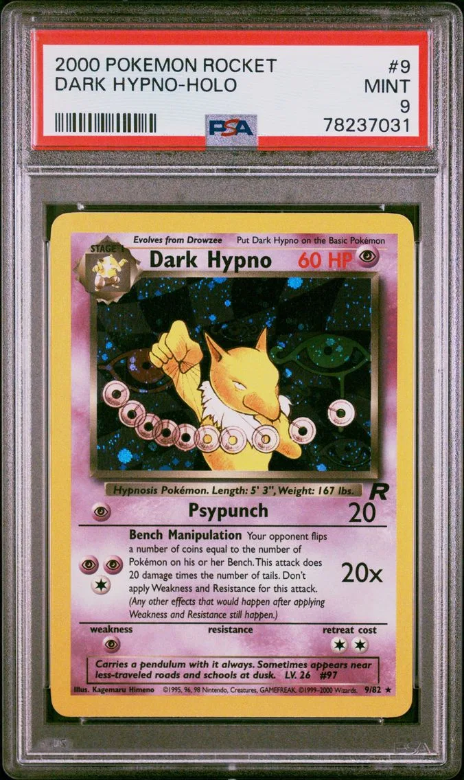 2000 #9 Dark Hypno-Holo PSA 9 Rocket