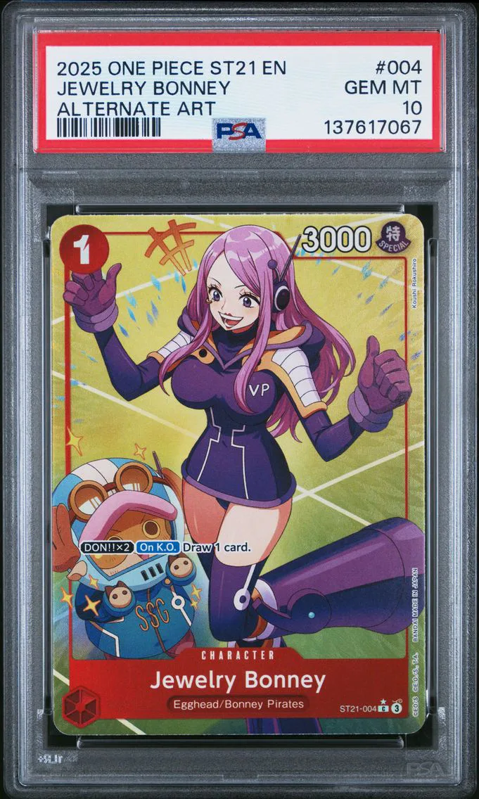 2025 #004 Jewelry Bonney PSA 10 One Piece Starter Deck ST21-EX Gear 5
