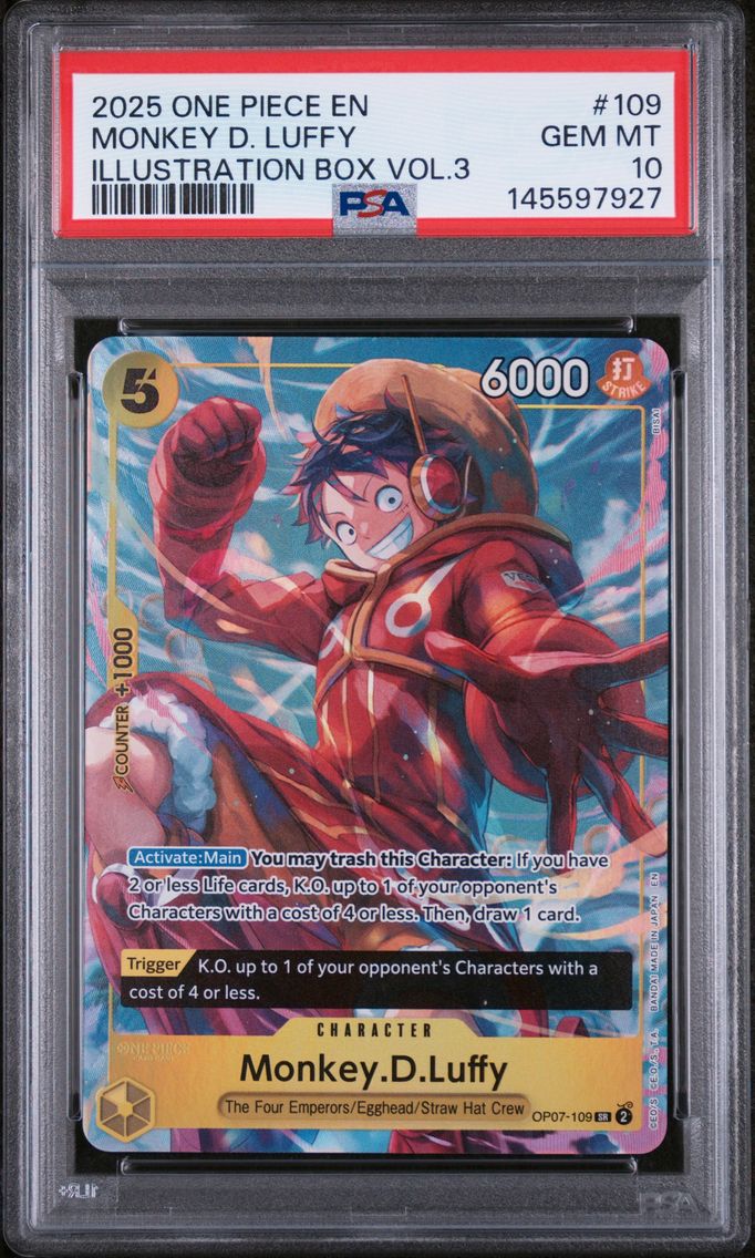 2025 #109 Monkey D. Luffy PSA 10 One Piece Promos