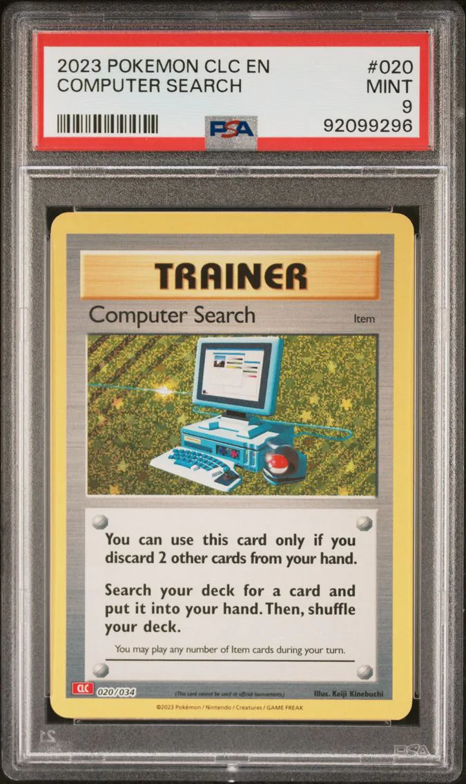 2023 #020 Computer Search PSA 9 Clc-Trading Card Game Classic Charizard & HO-Oh EX Deck