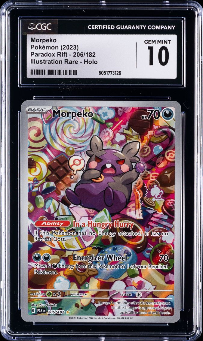 2023 #206 Morpeko CGC 10 Par EN-Paradox Rift Pokemon
