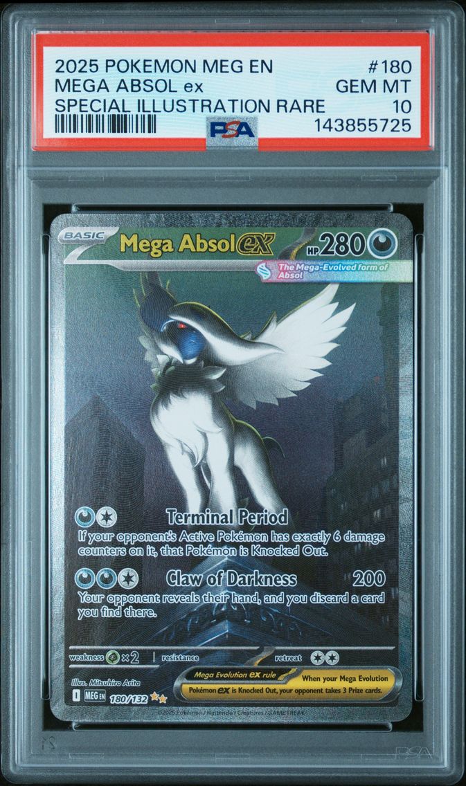 2025 #180 Mega Absol EX PSA 10 Meg EN-Mega Evolution