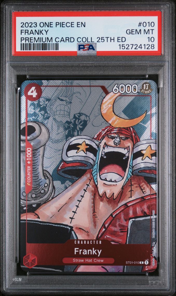 2023 #010 Franky PSA 10 One Piece Premium Card Collection 25th Edition