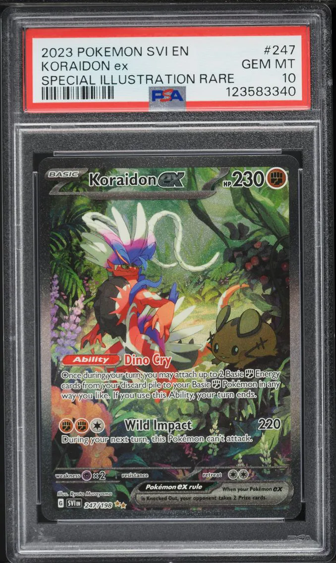 2023 #247 Koraidon EX PSA 10 Svi EN-Scarlet & Violet Pokemon