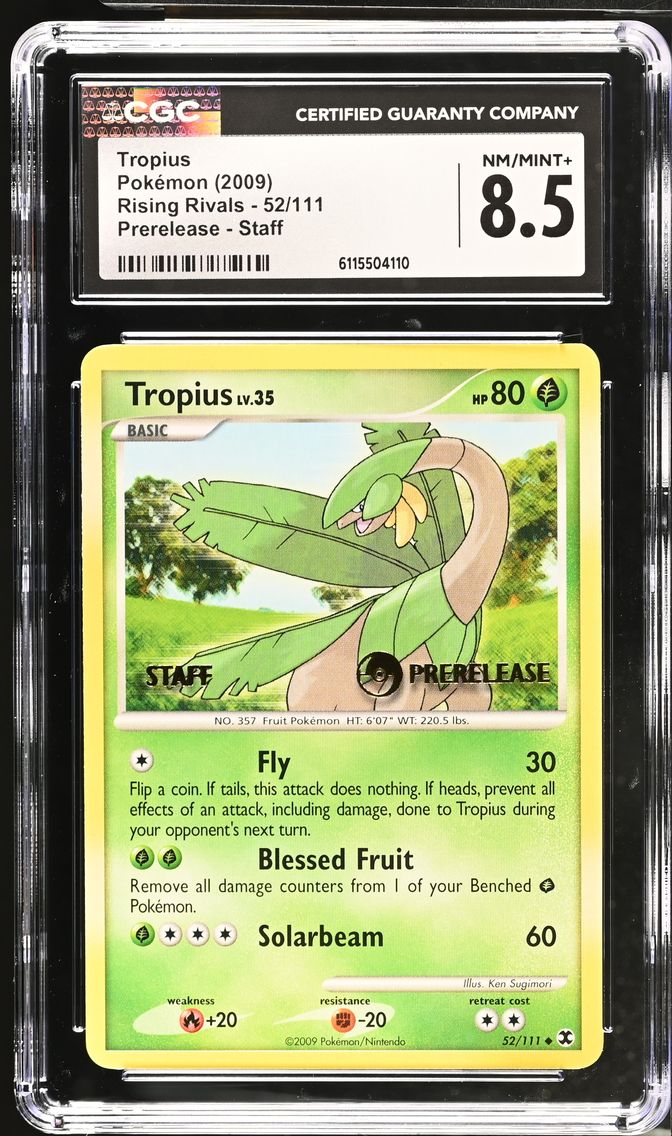 2009 #52 Tropius CGC 8.5 Rising Rivals - English