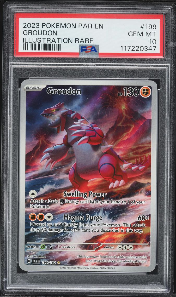 2023 #199 Groudon PSA 10 Par EN-Paradox Rift Pokemon
