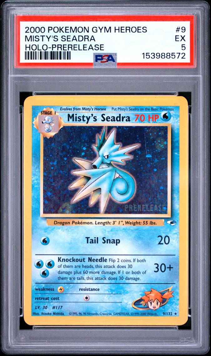 2000 #9 Misty's Seadra PSA 5 Gym Heroes