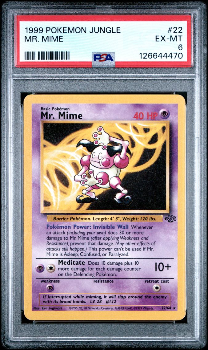 1999 #22 Mr. Mime PSA 6 Jungle
