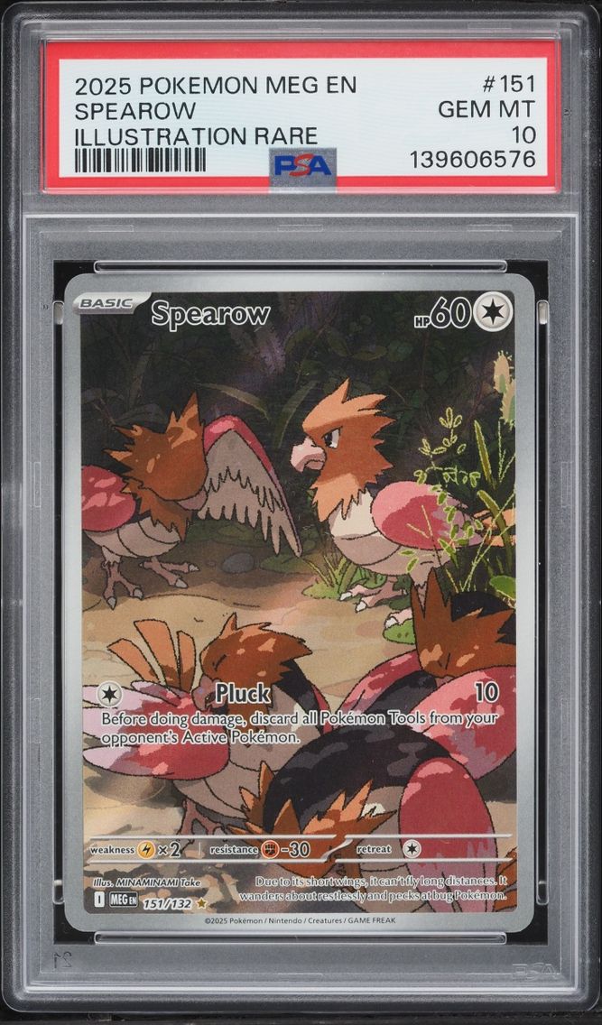2025 Pokemon Mega Evolution IR Spearow #151 PSA 10 GEM MINT