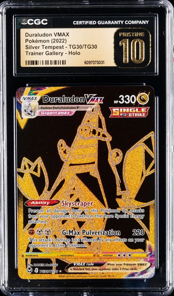 2022 #TG30 Full Art/Duraludon Vmax CGC 10 Pristine Sword & Shield Silver Tempest Pokemon