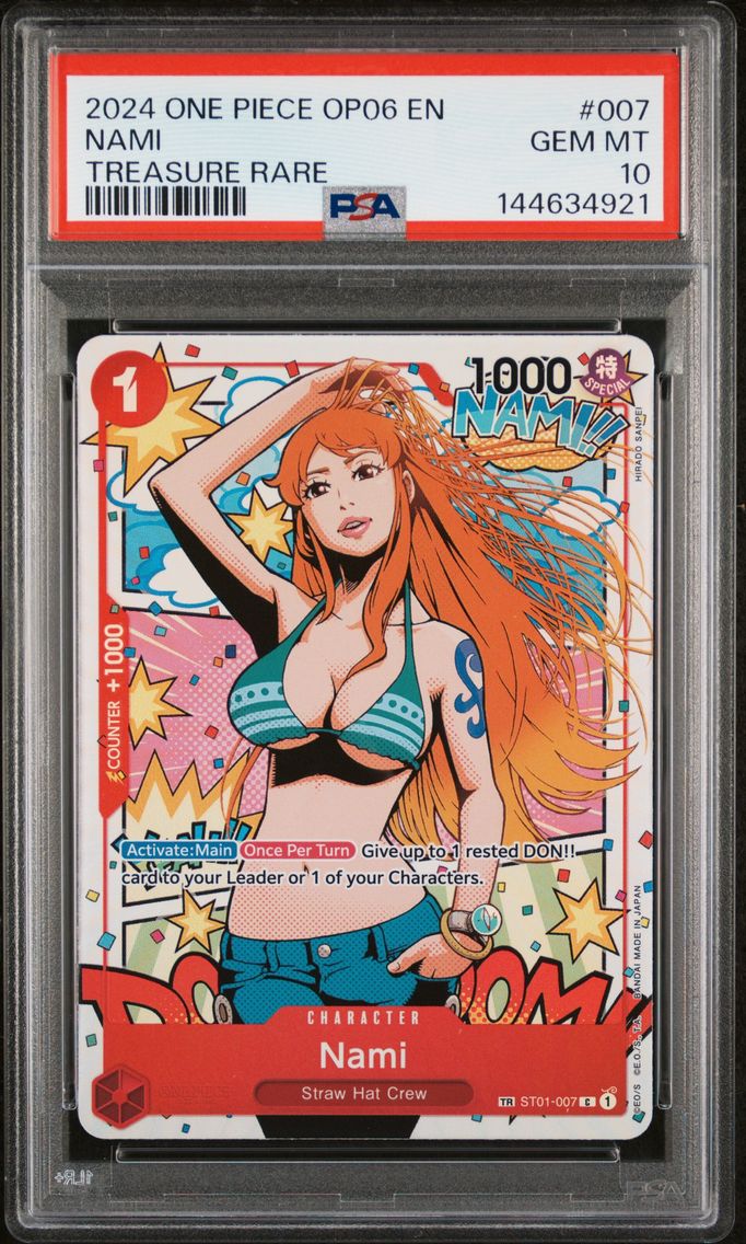 2024 #007 Nami PSA 10 OP06-Wings of the Captain One Piece