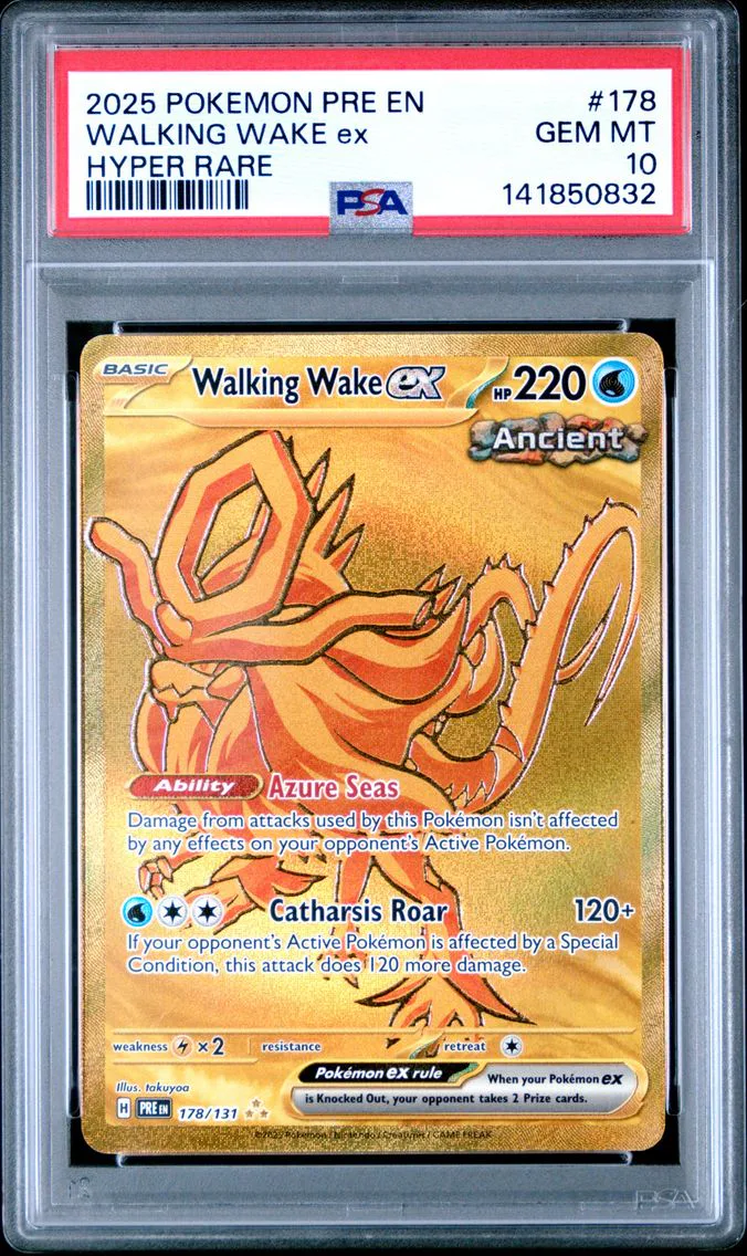 2025 #178 Walking Wake EX PSA 10 Pre EN-Prismatic Evolutions