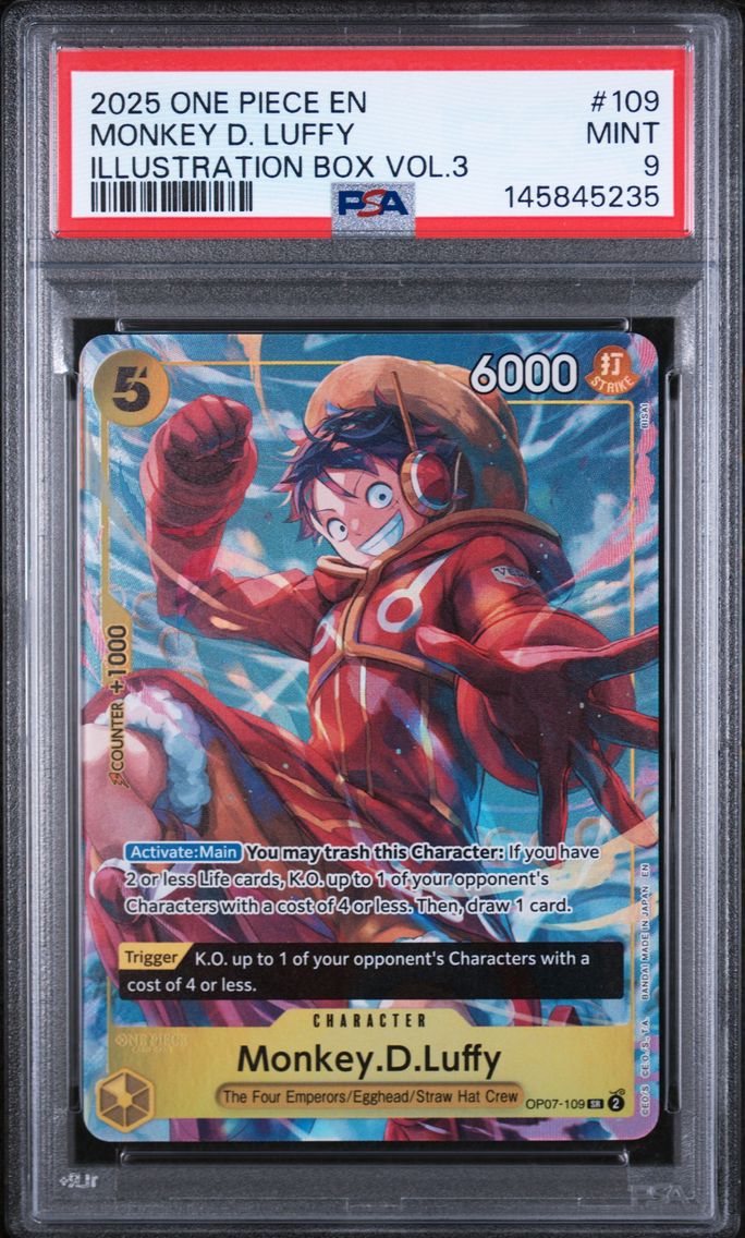 2025 #109 Monkey D. Luffy PSA 9 One Piece Promos