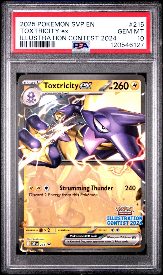 2025 #215 Toxtricity EX PSA 10 Svp EN-SV Black Star Promo