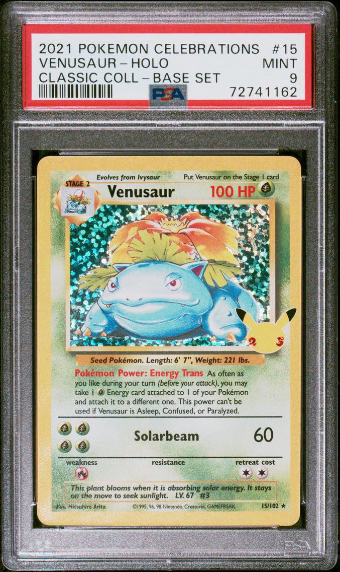 2021 #15 Venusaur-Holo PSA 9 Celebrations Classic Collection