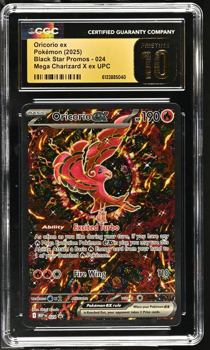 2025 #024 Oricorio ex CGC 10 Pristine Black Star Promos - Mega Evolution MEP EN - English