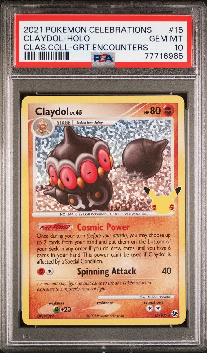 2021 #15 CLAYDOL-HOLO POKEMON CELEBRATIONS CLASSIC COLLECTION