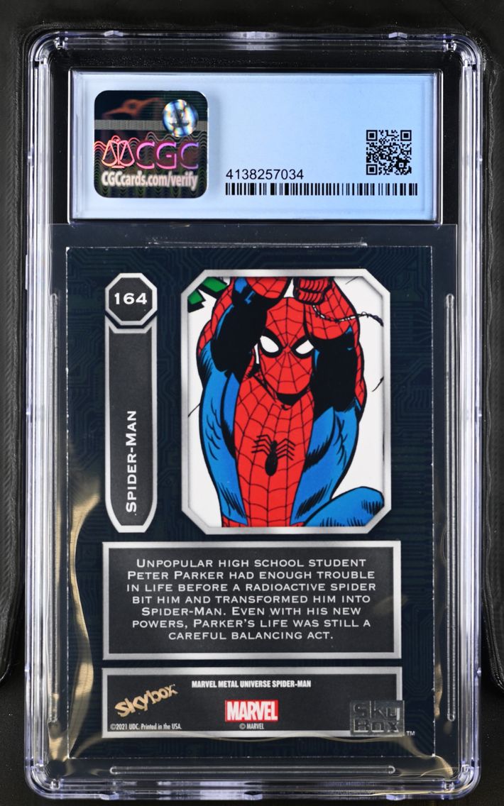 2022 #164 Spider-Man CGC 8.5 Spider-Man Metal - English