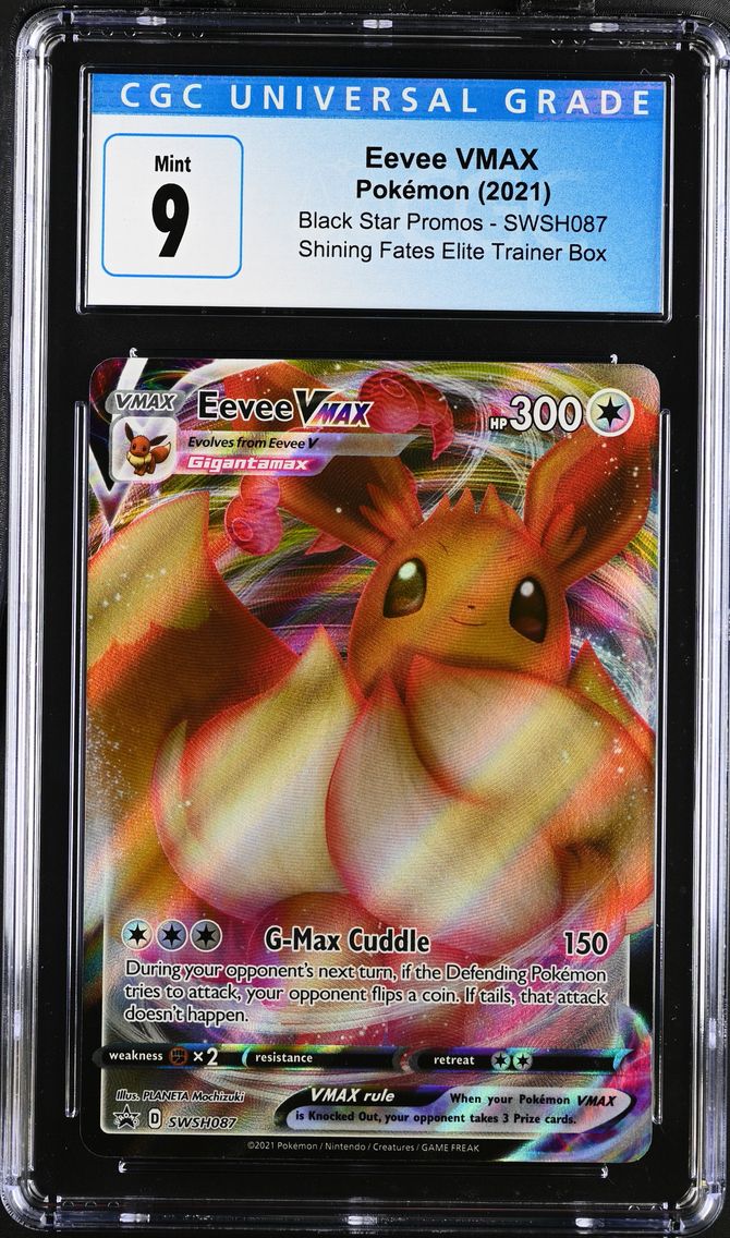 2021 #SWSH087 Eevee VMAX CGC 9 Black Star Promos - Sword & Shield - English