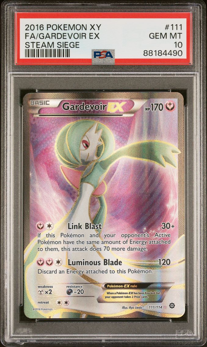 2016 #111 Full Art/Gardevoir EX PSA 10 XY Steam Siege