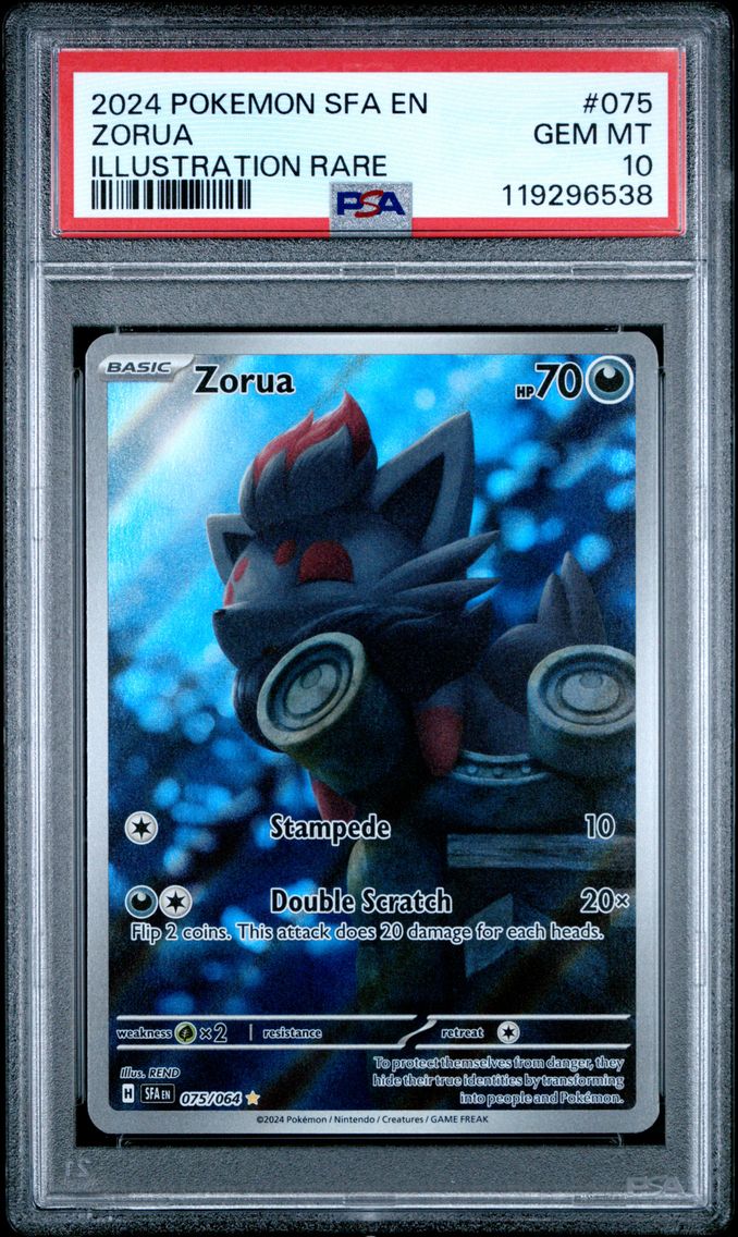 2024 #075 Zorua PSA 10 Sfa EN-Shrouded Fable