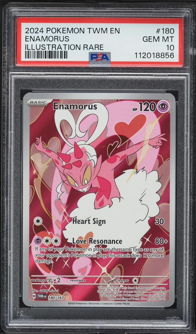 2024 #180 Enamorus PSA 10 Twm EN-Twilight Masquerade Pokemon
