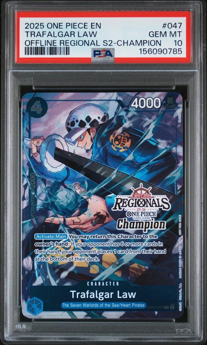 2025 #047 Trafalgar Law PSA 10 O